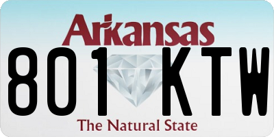 AR license plate 801KTW