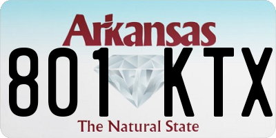AR license plate 801KTX