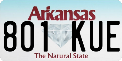AR license plate 801KUE