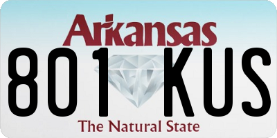 AR license plate 801KUS