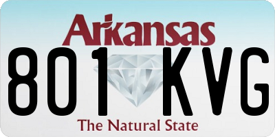 AR license plate 801KVG
