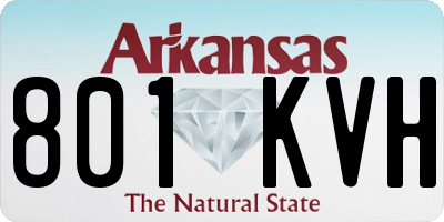 AR license plate 801KVH