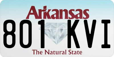 AR license plate 801KVI