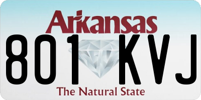 AR license plate 801KVJ