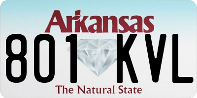 AR license plate 801KVL