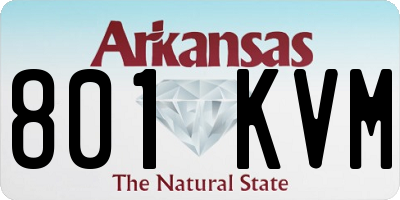AR license plate 801KVM