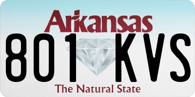 AR license plate 801KVS