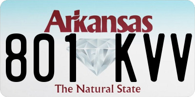 AR license plate 801KVV