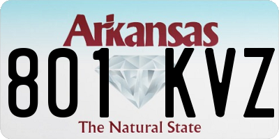 AR license plate 801KVZ