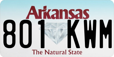 AR license plate 801KWM