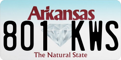AR license plate 801KWS