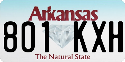 AR license plate 801KXH