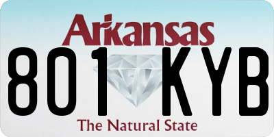 AR license plate 801KYB