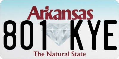 AR license plate 801KYE