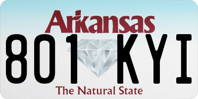 AR license plate 801KYI