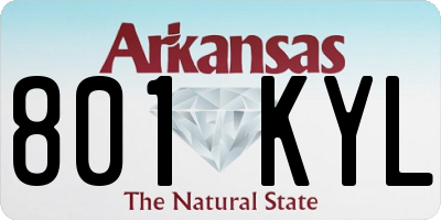 AR license plate 801KYL