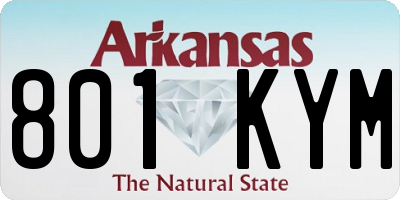 AR license plate 801KYM