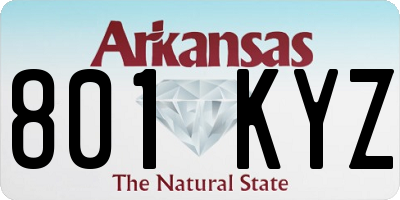 AR license plate 801KYZ
