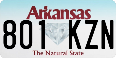 AR license plate 801KZN