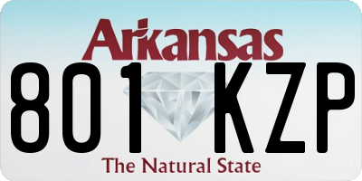 AR license plate 801KZP