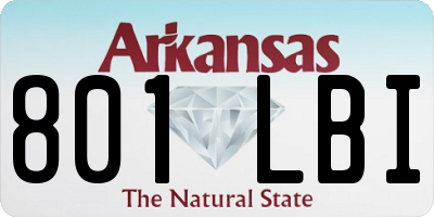 AR license plate 801LBI