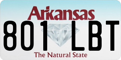 AR license plate 801LBT