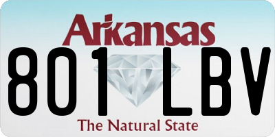 AR license plate 801LBV
