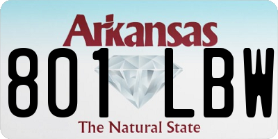 AR license plate 801LBW