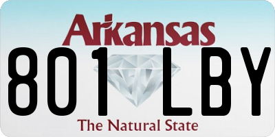 AR license plate 801LBY