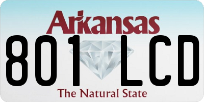 AR license plate 801LCD