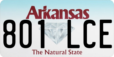AR license plate 801LCE