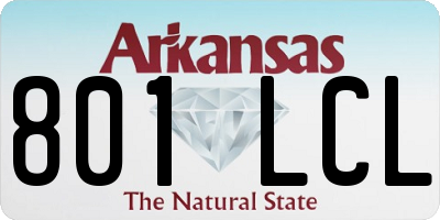 AR license plate 801LCL