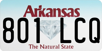 AR license plate 801LCQ