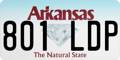 AR license plate 801LDP