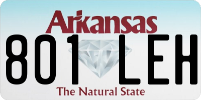 AR license plate 801LEH