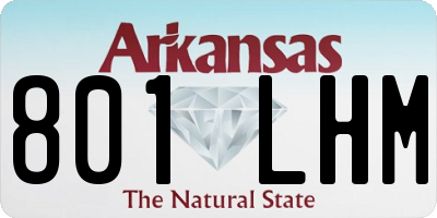 AR license plate 801LHM