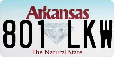 AR license plate 801LKW