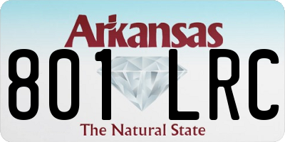 AR license plate 801LRC