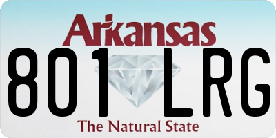 AR license plate 801LRG