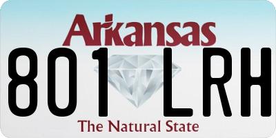 AR license plate 801LRH