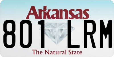 AR license plate 801LRM
