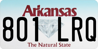 AR license plate 801LRQ