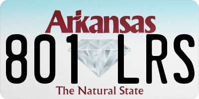 AR license plate 801LRS