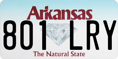 AR license plate 801LRY
