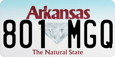 AR license plate 801MGQ