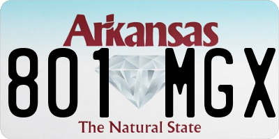 AR license plate 801MGX