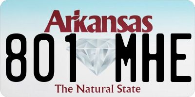 AR license plate 801MHE