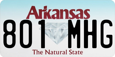 AR license plate 801MHG