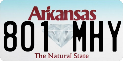 AR license plate 801MHY