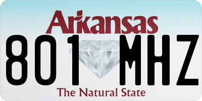 AR license plate 801MHZ